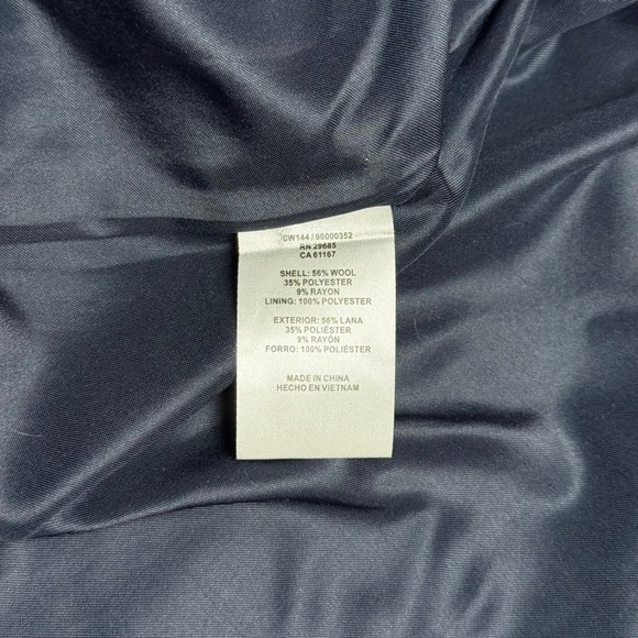 Pendleton Plaid Wool Blend Button Front Jacket Oversized L G Green Brown Navy - Picture 5 of 10